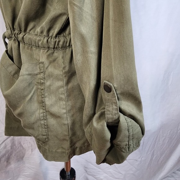 Social Standard By SANCTUARY Size Medium Tencel Snap Front Lightweight Jacket - Picture 8 of 11